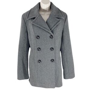 Calvin Klein Gray Pea Coat